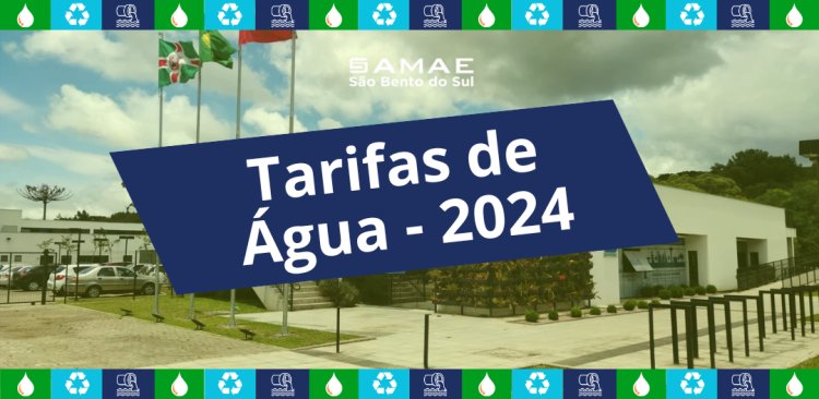 Tarifas de Água/Esgoto - 2024