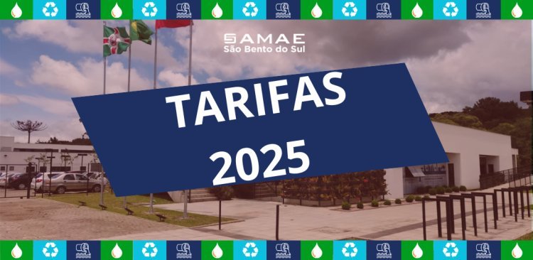 Tarifas de Água/Esgoto - 2025