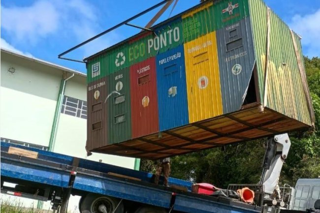 Remoção de Ecopontos é realizada devido ao uso irregular dos equipamentos