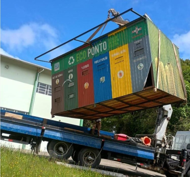 Remoção de Ecopontos é realizada devido ao uso irregular dos equipamentos