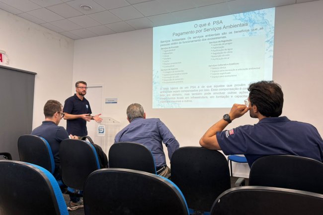 São Bento do Sul recebe visita técnica de Blumenau para conhecer Programa Produtor de Água
